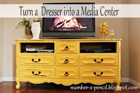 After all, it's a really old piece of furniture! Vintage Dresser Into Media Center No 2 Pencil