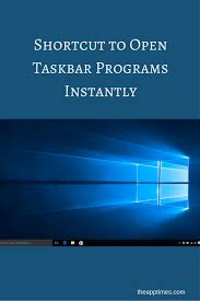 Shortcut To Open Taskbar Programs Instantly Computer Help Computer Technology Writing Tips