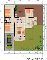 Vs yard of the house. Desain Rumah Tipe 60 Hunian Nyaman Dan Ideal Untuk Keluarga Interiordesign Id