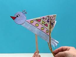 Kagittan Ucan Kus Yapimi Kanatlari Haraket Eden Kus Paper Bird Flying Bird Moving Wings Moving Toys Fun Crafts For Kids 2020 Ucan Kus Kus Kanatlar