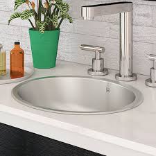 decolav taji stainless steel metal oval