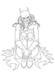 The dog has a bone in his teeth. Batgirl Coloring Pages Books 100 Free And Printable