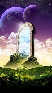 Frühling wallpaper anime scenery wallpaper landscape wallpaper wallpaper backgrounds iphone wallpapers spring backgrounds background. Fantasy Landscape Stone Door 640x1136 Iphone 5 5s 5c Se Wallpaper Background Picture Image