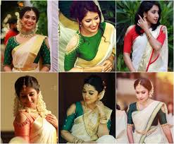 Our set mundu comes with golden border or silver border or colour border, along with other design patterns. Ancient Kerala Women Dress She Likes Fashion