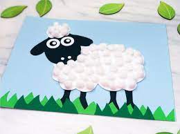easy pom sheep craft free template crafts toddler 