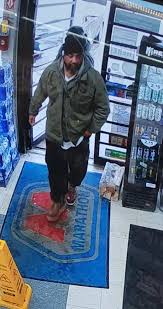 Does anyone know this man ? He stole a wallet from the Marathon at 3110  Rockford Lane and Cane Run Road.