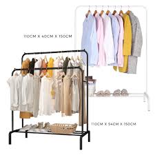 4.6 out of 5 stars. Single Double Pole Strong Steel Structure Laundry Rack Cloth Hanger Clothes Rack Hanging Organizer Shopee Malaysia