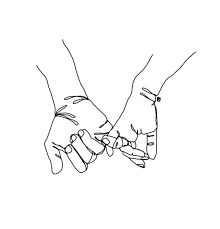 Did you know in japan, the pinky swear originally indicated that the person who breaks the promise must cut off their pinky finger. Pinky Swear Hands Single Line Drawing Digital Download Etsy Single Line Drawing Romantic Drawing Drawings For Boyfriend
