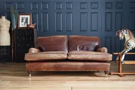 Leather Chairs Of Bath 2 Seat Lansdown Howard Vintage Brown Sofa Rrp 3 495 Ebay Brown Living Room Decor Brown Furniture Living Room Brown Living Room