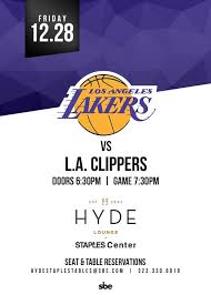 Los angeles clippers vs los angeles lakers comparison. La Lakers Vs La Clippers Tickets At Your Computer Or Mobile Device Tixr At Hyde Staples In Los Angeles At Hyde Lounge At Staples Center Tixr
