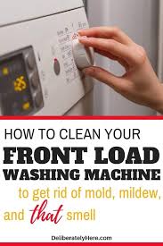 1 part bleach and 4 parts water: How To Clean A Front Loading Washing Machine In 9 Easy Steps