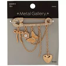 safety pin brooch