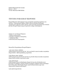 Website ini hadir dalam rangka ikut berpartisipasi dalam. Doc Nama Muhammad Hadi Senoadji Kelas 1 Tkj 2 Tugas Bahasa Indonesia Tentang Paragraf Eksposisi Muhammad Hadi Senoadji Academia Edu