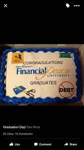 Graduation Cake Ideas Dave Ramsey Financial Peace University Graduation Cakes