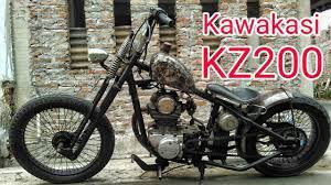 By bernard rohan march 01. Chopper Bobber Binter Merzy Kawasaki Kz200 Youtube
