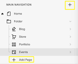 Adding pages to your navigation – Squarespace Help Center