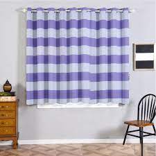 Curtains play a big role in the overall look and feel of a room, they can add texture, warmth and control the lighting in your room; Cabana Stripe Curtains 2 Packs White Lavender Blackout Curtains 52 X 64 Inch Grommet Curtains Eclipse Blackout Curtains Grommet Walmart Com Walmart Com