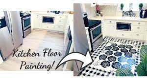 Refresh it with a new coat of paint. Renter Friendly Kitchen Floor Diy On A Budget Inexpensive Home Decor Ideas Youtube