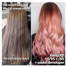 Wella Kp 10 95 65 Rose Gold Hair Color Formula In 2019
