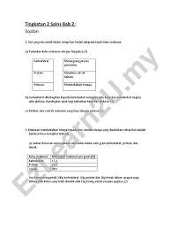 Bahasa melayu, matematik, sains, asas sains komputer (ask), reka bentuk dan teknologi (rbt), sejarah. Soalan Tubi F2 Sains Bab 2 Nutrisi