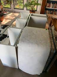 Mar 29, 2019 · before you install your ikea kitchen cabinets, you'll need to assemble them by following the instructions that came with the package. Installing An Ikea Kitchen Island Is The Dishwasher Supposed To Have A Cabinet Box We Have Side Panels To Finish Off The Ends But Obviously They Can T Be Attached To The