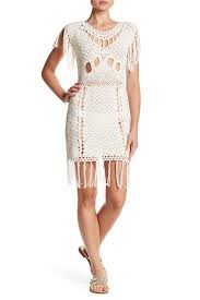 Cleobella Amei Open Knit Fringe Hem Dress Nordstrom Rack