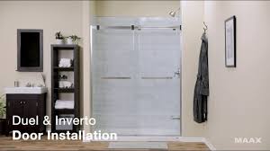 Maax Duel Inverto Shower Door Installation Video Youtube