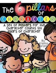 Free Pillars Of Character Posters Pillars Of Character Teaching Character Character Education Posters