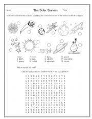 Solar System Vocab Space Puzzles Updated Solar System Worksheets Solar System Vocab
