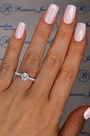 Wonderful Photo Natural Diamond Vintage Halo Engagement Ring 14k White Gold April Birthstone Ring Unique Flowe Nail Ring Wedding Rings Simple Wedding Nails