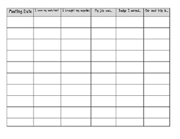 40 Right Brownie Kaper Chart Template