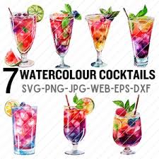 Cocktail Bundle Svg, Cocktail Cut Files, Cocktails Decal, Alcohol Svg,  Instant Download, Digital Download, Cricut File, Cocktails Bundle Eps