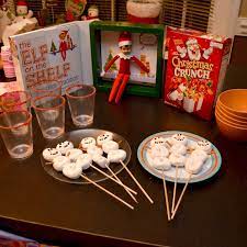 Our elf on the shelf is named max and we've had him out and about making mischief for a week now! Elf On The Shelf I M Back Breakfast Filled With Sugar Sugar Rimmed Glasses For Milk Donut Snowmen On A Elf On The Shelf Elf Awesome Elf On The Shelf Ideas