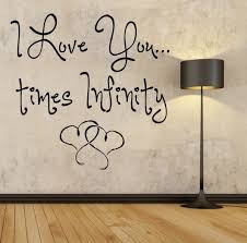 Cute love decal which would make a great wall decor piece for over a bed or dresser. Second Life Marketplace Mg I Love You Times Infinity Wall Decal