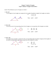 Similar triangles are triangles with the same shape but different side measurements. Chapter 7 Similar Triangles Topic 5 Similar Triangle