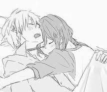 Anime Couple Pictures Black And White Anime Couple Black And White Sleep Anime Anime Couples Cuddling Anime Couples Sleeping Cute Anime Coupes