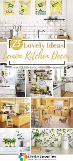 We keep it quick and easy to offer awesome celebration they'll always remember. 25 Lemon Kitchen Decor Ideas Lemon Theme Kitchen Images