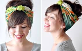 Scarves aren't just a thing you put around your neck when you get cold, they also make an adorable fashion accessory. Head Scarf Tutorial This Works For Short Hair Too I Hair Beauty At Repinned Net
