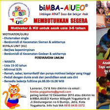 Saat ini membuka lowongan kerja untuk: Gaji Guru Bimba Aiueo 2020 Cara Golden