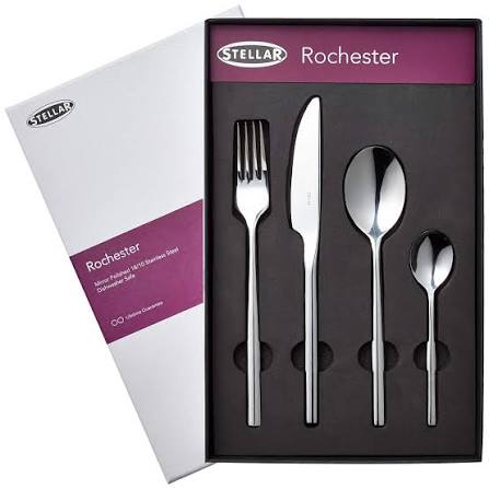 Stellar Rochester Polished 16 Piece Cutlery Gift Set