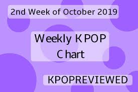 Weekly Chart 2nd Week Of October 2019 Kpop Review