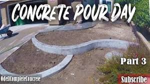 How to pour a concrete driveway by sciulli concrete. How To Pour A Concrete Walkway And Retaining Curb Wall Part 3 Youtube