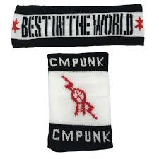 Cm punk hat cap snapback bitw best in the world wwe black white rare 2011. Buy Cm Punk Best In The World Sweatband Set 3 Count Merchandise