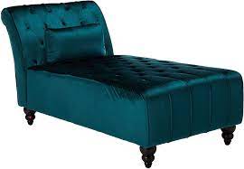 Alibaba.com offers 1,704 chaise velvet products. Amazon Com Rafaela Modern Glam Tufted Velvet Chaise Lounge With Scrolled Backrest Dark Teal And Dark Brown Furniture Decor