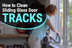 Use a toothbrush or wire brush to clean the. Simple Ways To Clean Sliding Glass Door Tracks Academy Glass