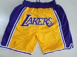 Display your spirit with officially licensed los angeles lakers shorts in a variety of styles from the ultimate sports store. China Just Don Lakers Shorts Basketball Pants Swingman Shorts China Nba And Track Suit Price