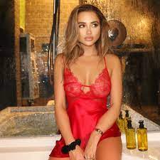 Love Island's Georgia Harrison shows off the results of her £6k boob job in  red lace lingerie | The Irish Sun