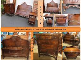 Ca 1920s Burl Walnut Bedroom Suite That I Restored Refinished Into Beautiful Bedroom Furniture Beautiful Bedroom Furniture Furniture Styles Home Decor Bedroom
