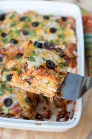 I love it with a dollop of sour cream on top. Chicken Enchilada Casserole Valerie S Kitchen