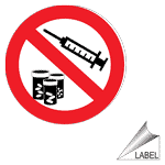 Which of the following best describes the universal biohazard label? Sharps Label Safety Signs From Compliancesigns Com